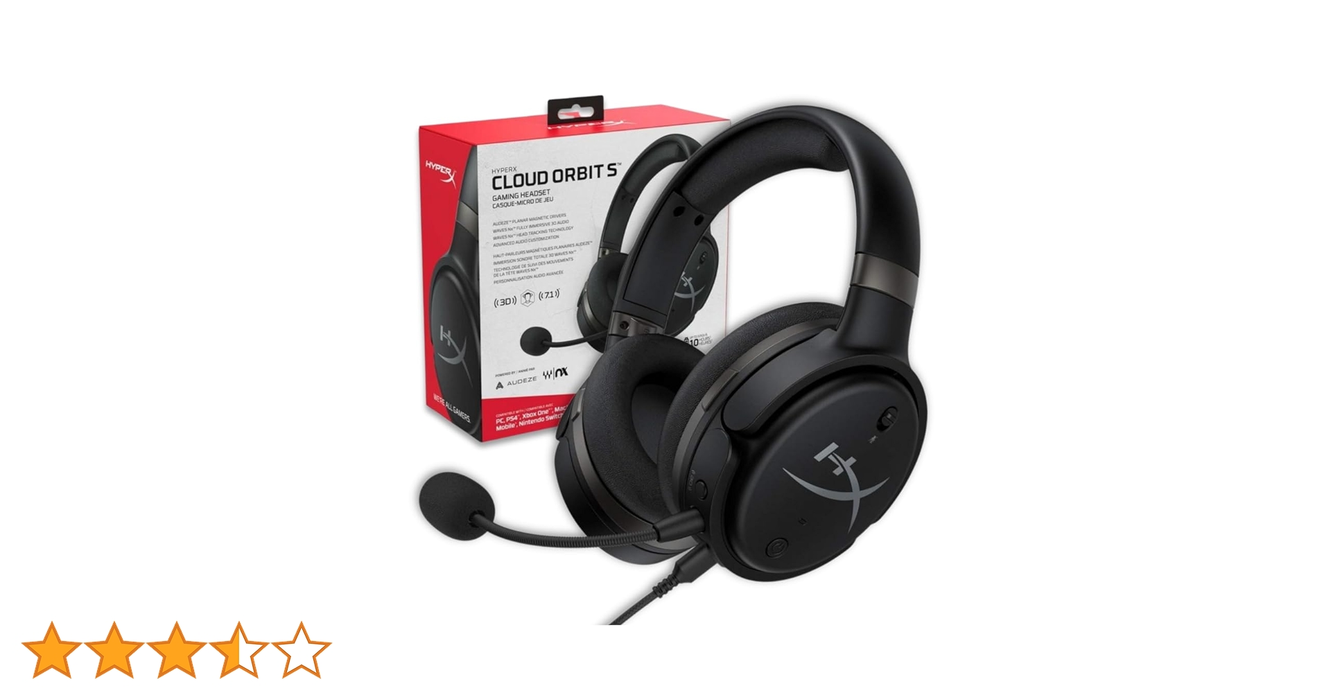 【新品未開封】HyperX Cloud Orbit S ゲーミングヘッドセット Amazon.co.jp: HyperX Cloud Orbit S ゲーミングヘッドセット Waves Nx